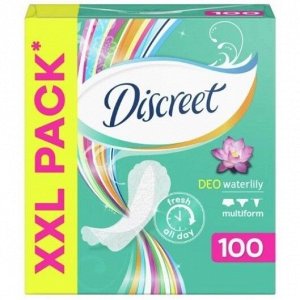 DISCREET Женские гигиенические прокладки на каждый день Deo Water Lily Multiform 100шт