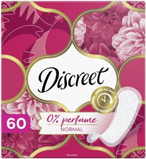 DISCREET Женские гигиенические прокладки на каждый день Normal Trio 60шт