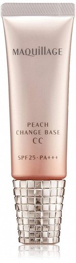SHISEIDO Maquillage Peach Change Base CC - солнцезащитная СС база под макияж