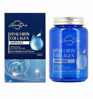 Сыворотка для лица с гиалуроновой кислотой и коллагеном- GraceDay Hyaluronate & Collage All In One Ampule