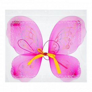 Карнавальные крылья «Бабочка» с бантиком, для детей, цвет фиолетовый