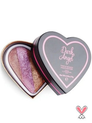 #Хайлайтер д/лица I heart makeup Triple Baked Highlighter Dark Angel