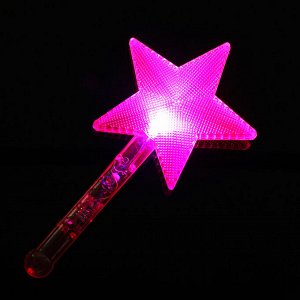 Палочка световая «Звезда», цвет розовый