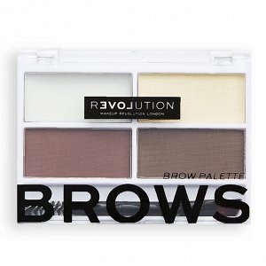 #Набор для моделирования бровей Relove Revolution Brows Brow Palette Dark
