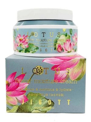Крем для лица Глубоко увлажняющий с экстрактом лотоса Jigott LOTUS FLOWER MOISTURE CREAM, 100мл