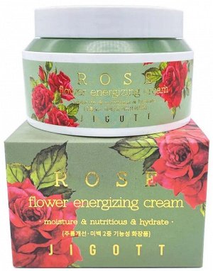 Крем для лица Питательный розы Jigott ROSE FLOWER ENERGIZING CREAM 100мл