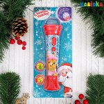 Новогодний микрофон «Новогодняя сказка», световые и звуковые эффекты, цвет красный