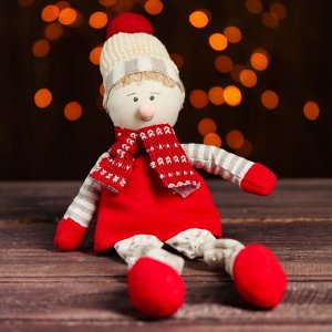 Кукла интерьерная «Зимний наряд», висячие ножки, виды МИКС