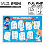 Коврик для лепки «Таблица умножения», формат A3
