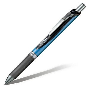 Ручка роллер гелевая "Pentel Energel" 0,5мм автомат, игольч., черная