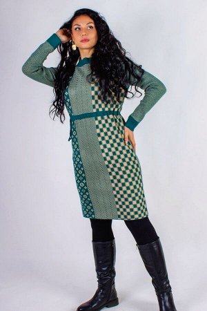 Теплое платье, на кулиске