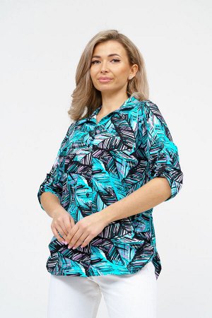 Рубашка Варианты расцветки: бирюза
Ткань: кулирка, Состав: 100% хлопок
Женская стильная туника - рубашка выполнена из 100% хлопчатобумажного полотна. Новый дизайн и отличное качество делает изделие мо