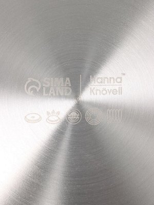 Сковорода 3Ply Hanna Knövell, d=26 см, h=5 см, толщина 2.2 мм, индукция, антипригарное покрытие, нержавеющая сталь