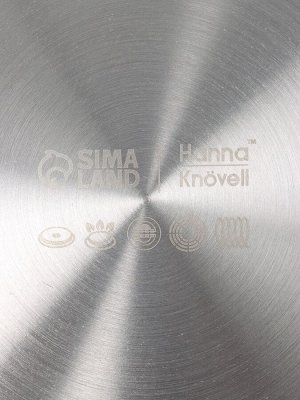 Сковорода высокая 3Ply Hanna Knövell, d=28 см, h=7 см, толщина 2.2 мм, индукция, антипригарное покрытие, нержавеющая сталь