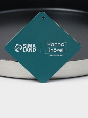 Блинная сковорода 3Ply Hanna Knövell, d=28 см, h=3 см, толщина 2.2 мм, индукция, антипригарное покрытие, нержавеющая сталь