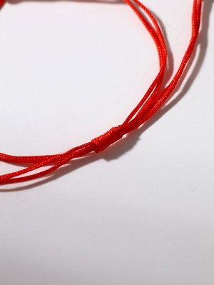Браслет-оберег «Красная нить» набор 12 шт., знаки зодиака, цвет чернёное серебро, d=6 см