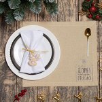 Салфетка на стол &quot;Чудесный праздник&quot; 35х40, хл 80%,п/э 20%