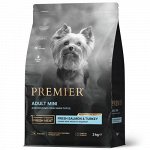 Сухой корм для собак мелких пород Premier Adult Mini с лососем и индейкой 3 кг