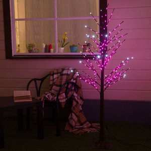 Luazon Lighting Светодиодное дерево 1.5 м, 224 LED, мерцание, 220 В, свечение розовое