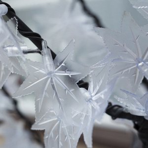 Светодиодное дерево «Белый клён» 1.5 м, 600 LED, постоянное свечение, 220 В, свечение белое