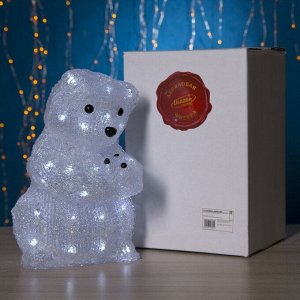 Светодиодная фигура «Медведица» 22 x 30 x 22 см, акрил, 40 LED, 220 В, свечение белое