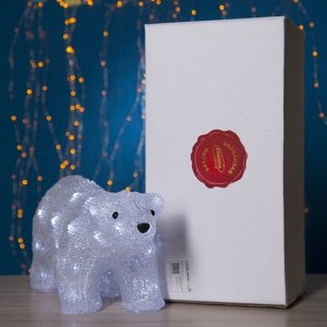 Светодиодная фигура «Медведь» 45 x 23 x 15 см, акрил, 40 LED, 220 В, свечение белое