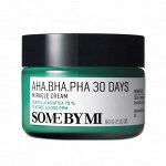 ХИТ Восстанавливающий крем для проблемной кожи SOME BY MI AHA-BHA-PHA 30 DAYS MIRACLE CREAM [60g]