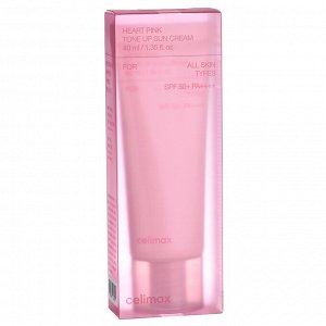 Выравнивающий солнцезащитный крем для сияния кожи  Heart Pink Tone Up Sun Cream SPF50+ PA++++