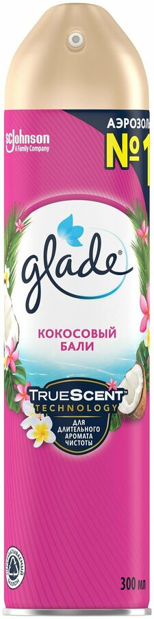 Освежитель воздуха Glade "Кокосовый Бали", 300 мл