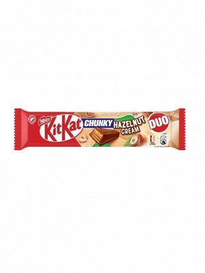 Вафельный батончик Kit Kat Duo Кит Кат Чанки ДУО Крем фундук 68 гр
