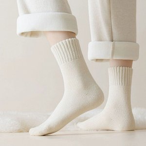 Носки женские, теплые, шерстяные, 2 пары, кашемир