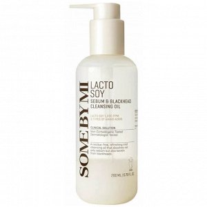 Some By Mi Lacto Soy Sebum & Blackhead Cleansing Oil, 200мл - Двухфазное гидрофильное масло с соей