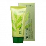 Farm Stay Солнцезащитный крем для лица с Семенами Зеленого чая GREEN TEA SEED MOISTURE SUN CREAM, Южная Корея, 70g