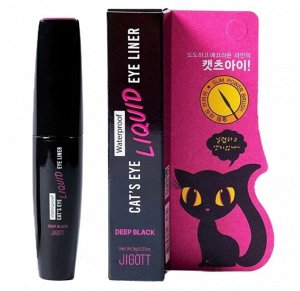 Jigott Подводка для глаз черная Cat's Eye Deep Black