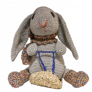 Набор для вязания игрушки "Кролик на санках Степка" 18х17 см