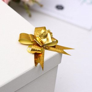 Подарочный Бант - бабочка №1.8, золотистый, для упаковки подарков