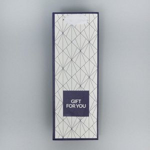 Пакет подарочный, упаковка Gift for you, 9 х 25 х 8.9 см