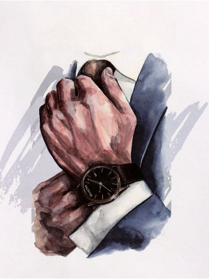 Пакет подарочный крафт «Джентльмен», 25x12x32 см