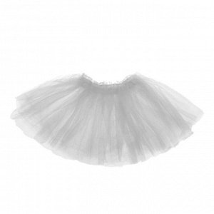 Карнавальная юбка «Объем», 5 слоев, 4-6 лет, цвет белый