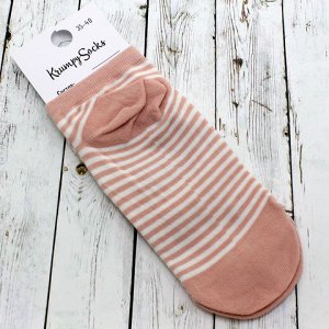 Короткие носки  Коала в Розовую Полоску