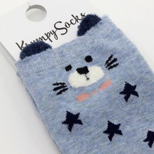 Короткие носки  Мишка с звездами