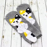 Носки р.35-40 &quot;Котята с хвостом&quot; Серые