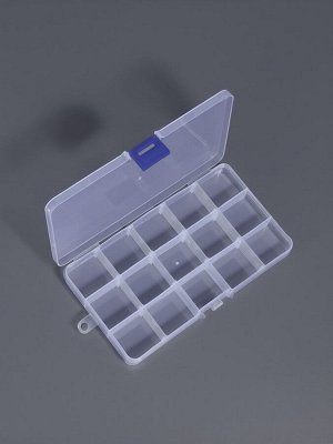 Органайзер для мелочей, 15 съёмных ячеек, с подвесом, 17.5x10x2 см, прозрачный