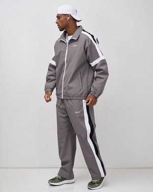 Спортивный костюм мужской весна-лето серого цвета 25736Sr