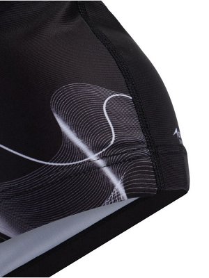 Шапочка для плавания взрослая ONLYTOP Waves, тканевая, обхват 54-60 см