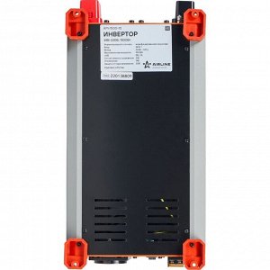 Инвертор напряжения Airline, 24В(DC)→220В(AC), 50Гц, 1500Вт, (+2xUSB 5В), арт. API-1500-10