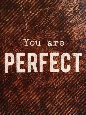 Пакет подарочный вертикальный YOU are PERFECT, 26x32x12 см