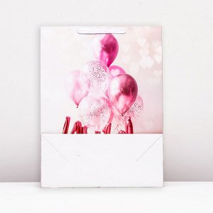 Пакет ламинированный вертикальный Happy Birthday, XXL 46x61x20 см