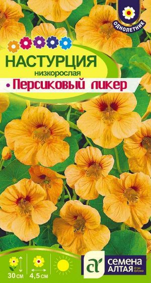Цветы Настурция Персиковый Ликер низкоросл./Сем Алт/цп 1 гр.