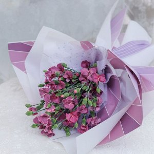Пленка для цветов, сирень "Линии" 57x57 см